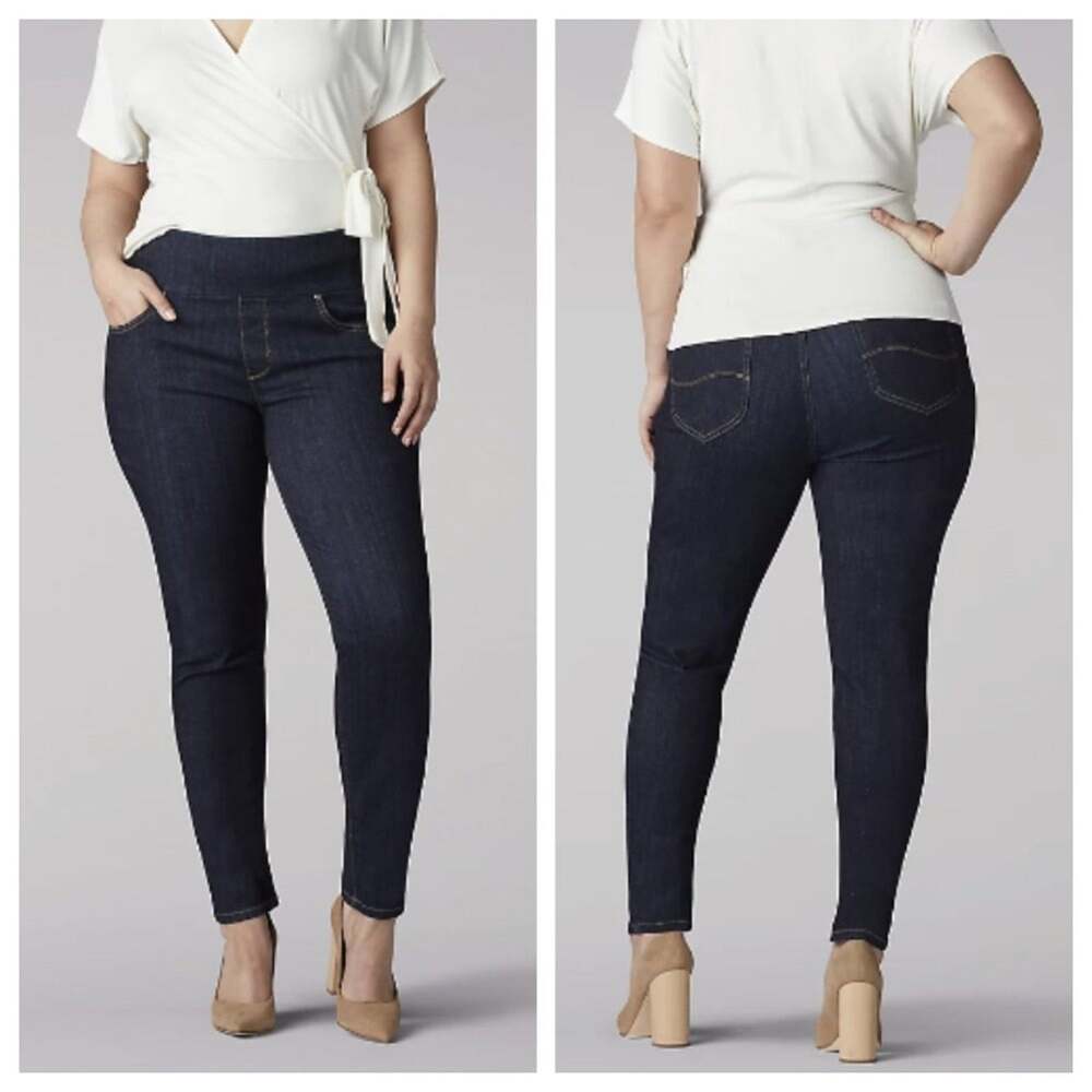 NWOT Lee Sculpting Slim Fit Skinny Pull On Jean Slumber 26WP